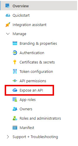 Expose an API