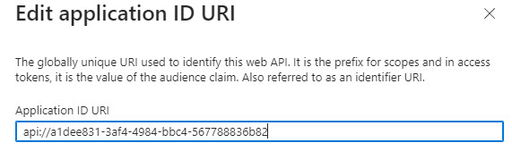 Application ID URI